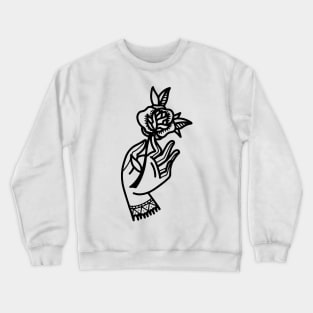 Hand and Rose Crewneck Sweatshirt